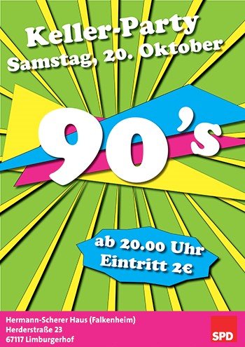 Kellerparty 90er in Limburgerhof